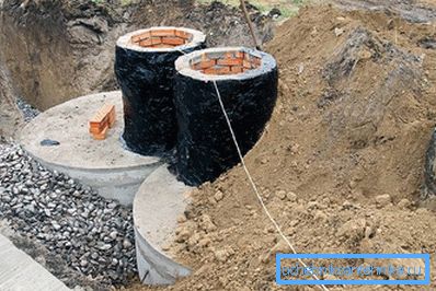 1138 Fosse septique fabriquée sur mesure par des anneaux en béton