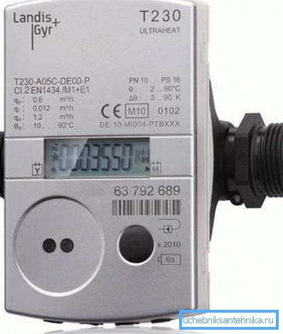 Le compteur, qui est inséré dans la ligne de chauffage pour calculer l’énergie dépensée pour le chauffage