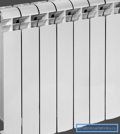 Radiateur mural sectionnel