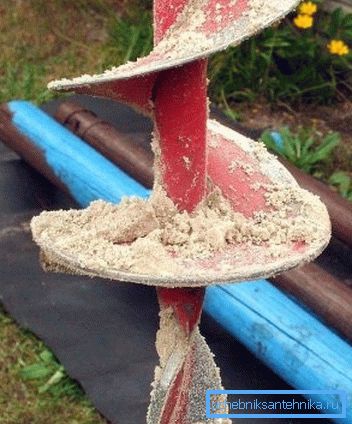 La tarière doit être nettoyée périodiquement. La tarière doit être nettoyée périodiquement.