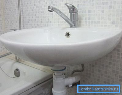 Siphon avec lavabo
