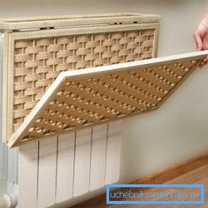 Écran pliant sur un radiateur faites-le vous-même en plastique Écran pliant sur un radiateur faites-le vous-même en plastique
