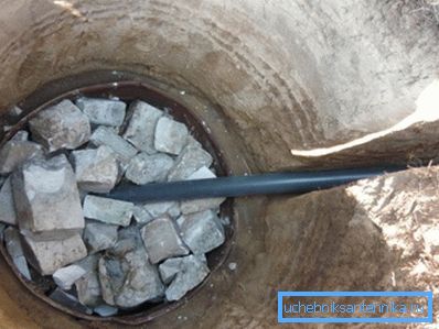 Couche de drainage dans l'évier Couche de drainage dans l'évier