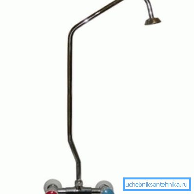 Mitigeur de douche avec support rigide