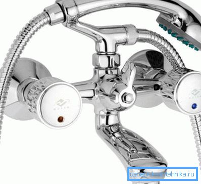 Robinet de douche.