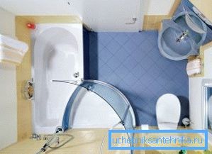 Douche avec baignoire
