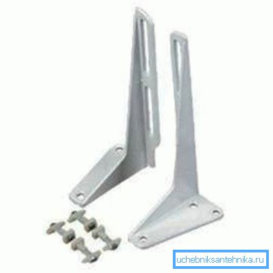 Supports en acier pour l'évier - longueur standard 35 cm Supports en acier pour l'évier - longueur standard 35 cm