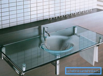 Lavabo en verre Lavabo en verre