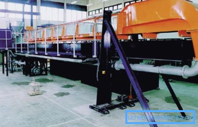 Stand pour les tests hydrauliques. Stand pour les tests hydrauliques.