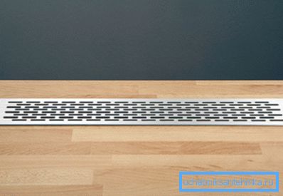 Plan de travail équipé d'une grille de ventilation Plan de travail équipé d'une grille de ventilation