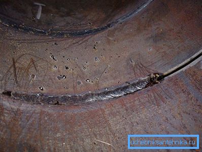 Soudure à l'intérieur du tuyau Soudure à l'intérieur du tuyau