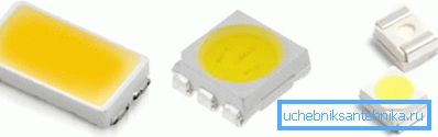 Les LED de différentes générations se distinguent facilement par la forme et la taille du cristal. Les LED de différentes générations se distinguent facilement par la forme et la taille du cristal.