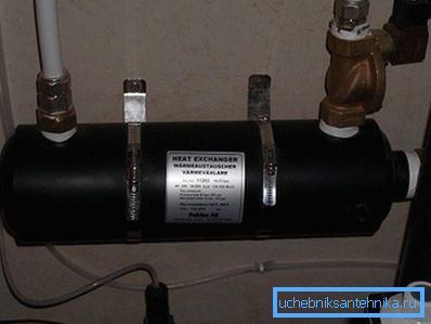 Échangeur de chaleur pour réchauffer l'eau courante Échangeur de chaleur pour réchauffer l'eau courante