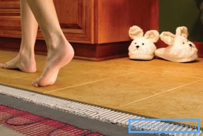 Les planchers chauffants permettent la zone de chauffage