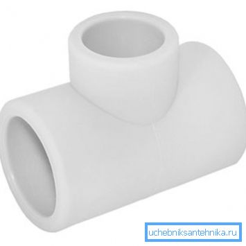 Tee pour tuyaux en polypropylène pour la plomberie
