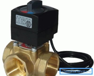 Tee avec robinet 3 4 à commande électrique pour le chauffage Tee avec robinet 3 4 à commande électrique pour le chauffage