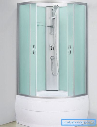 Douche angulaire 75x75 avec cloisons en polymère options beaucoup moins chères en verre Douche angulaire 75x75 avec cloisons en polymère options beaucoup moins chères en verre