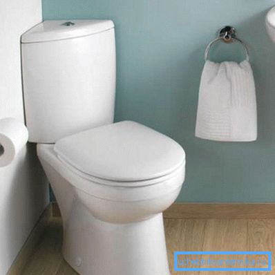 Le montage en coin pour les toilettes est assez fiable. Le montage en coin pour les toilettes est assez fiable.