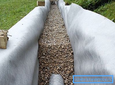 Drainage de pose et de remblayage avec filtre géotextile Drainage de pose et de remblayage avec filtre géotextile