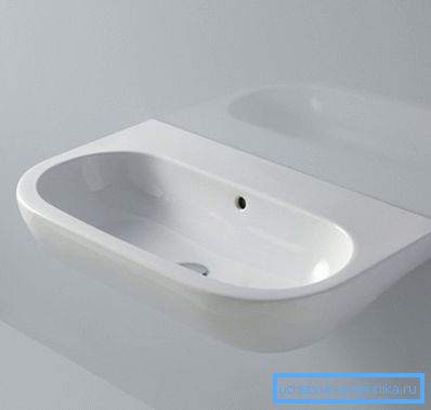Lavabo sans trou pour le robinet Lavabo sans trou pour le robinet