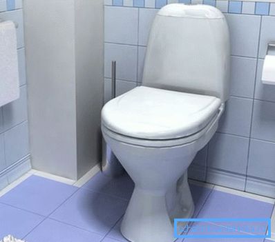 Toilette avec anti-éclaboussures Toilette avec anti-éclaboussures
