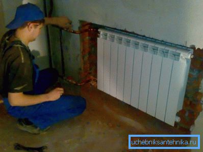 Installation dans une niche Installation dans une niche