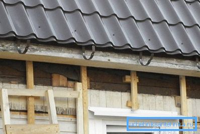 Fixations montées pour gouttières