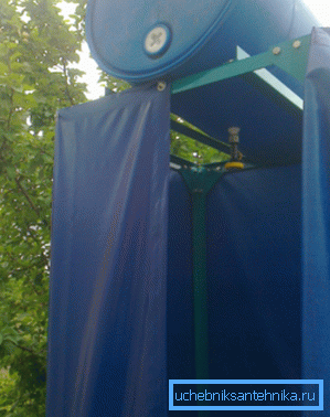 Douche équipe monté