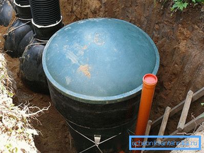 Installé dans une fosse septique Installé dans une fosse septique