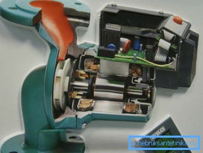 La pompe de l'appareil pour le circuit de chauffage. La pompe de l'appareil pour le circuit de chauffage.