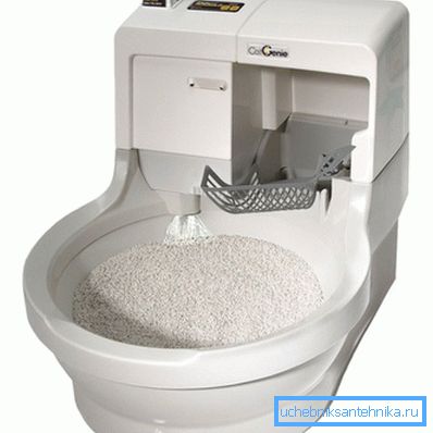 L'appareil avec des granules de lavage automatiques L'appareil avec des granules de lavage automatiques