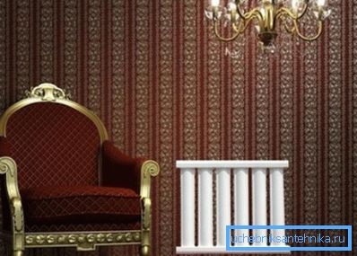 Radiateur à vide à l'intérieur