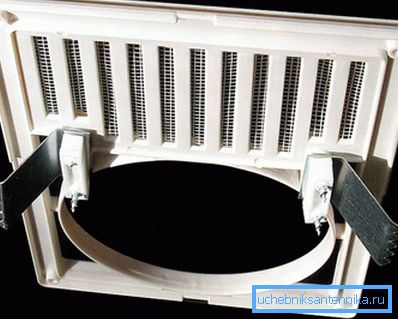 Grille de ventilation avec trou pour les ondulations Grille de ventilation avec trou pour les ondulations