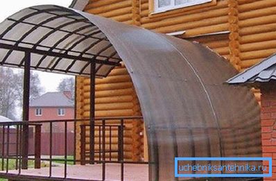 Véranda à partir d'un tuyau de profil et de polycarbonate Véranda à partir d'un tuyau de profil et de polycarbonate