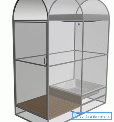 L'apparence d'une cabine en métal gainée de polycarbonate