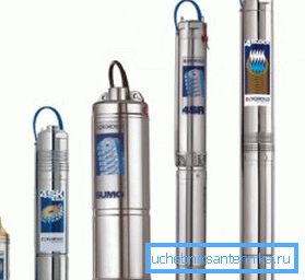Apparence des pompes submersibles conçues pour fonctionner en profondeur