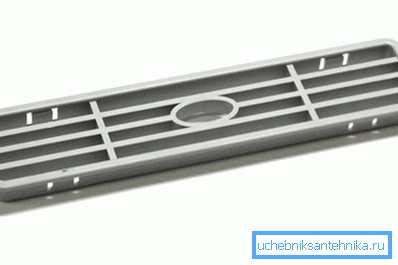 Grille rectangulaire allongée pour le sous-sol Grille rectangulaire allongée pour le sous-sol
