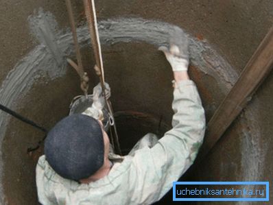 Cachetage entre les bagues en béton Cachetage entre les bagues en béton